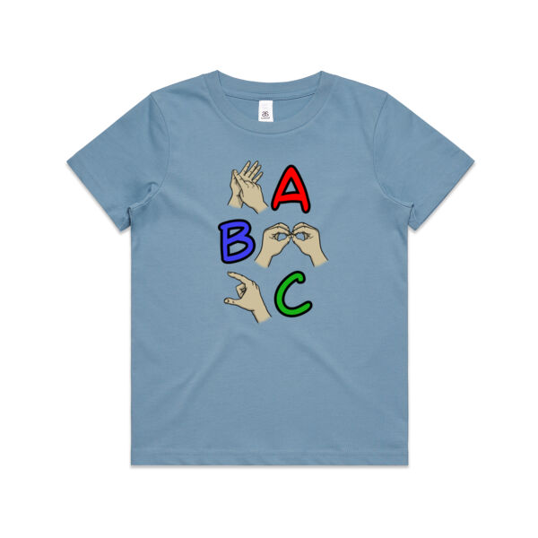 A-B-C Fingerspelling - Kids / Youth Tee Thumbnail