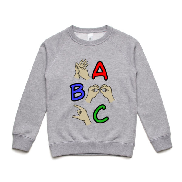 A-B-C Fingerspelling - Crew Sweatshirt Thumbnail