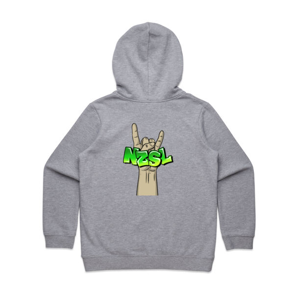 NZSL rocks - Back Hoodie Thumbnail
